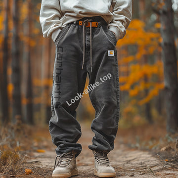 Vintage Outdoor Men's Corduroy Overalls Trousers