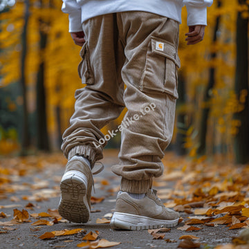 Men's Branded Pocket Loose Trousers
