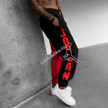Fashionable Casual Basketball Print Men's Sweatpants