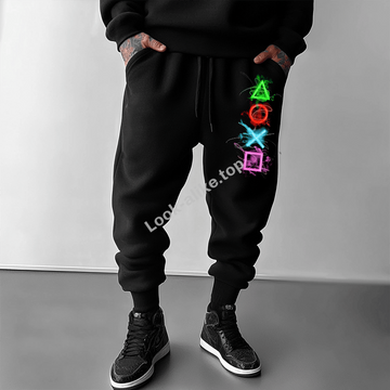 Unisex Squid Game 2 Print Casual Oversized Loose Sweatpants