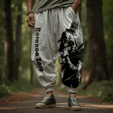 Printed Tapered Casual Pants
