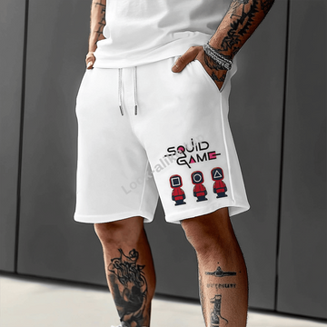 Unisex Squid Game 2 Print Casual Daily Loose Shorts
