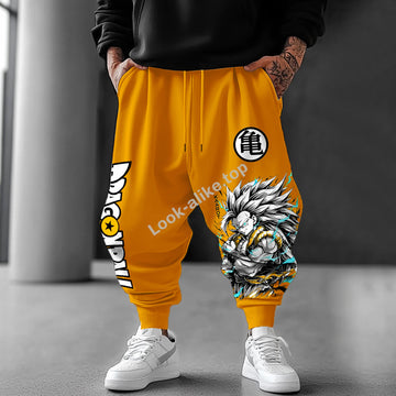 Unisex Anime Loose Casual Harem Pants