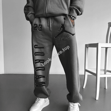 Unisex Basketball Game Star Sports Fitness Printed Autumn And Winter Sweatpants Casual Pants