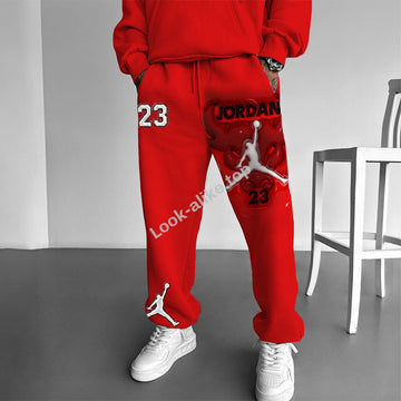 Men's Street Style Basketball Print Sweatpants