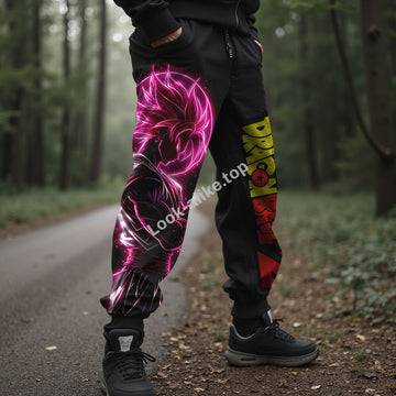 Men's Casual Anime One Piece Print Pencil Pants