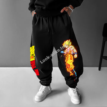 Unisex Anime Print Street Wear Casual Harem Pants