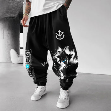 Unisex Oversized Anime-themed Casual Harem Pants