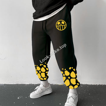 Anime Print Casual Sports Pants