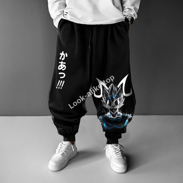 Unisex Oversized Anime Printed Loose Harem Pants