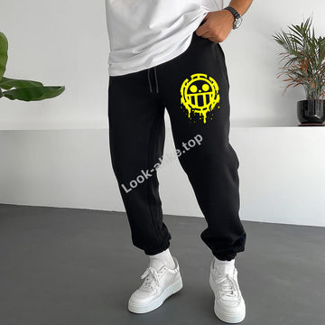 "anime Print"Jolly Roger Trafalgar Law Sweatpants