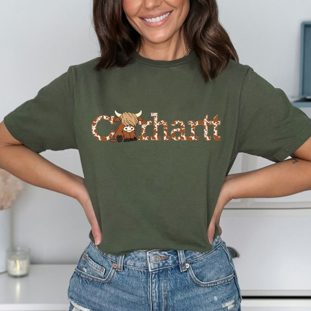 Women's Highland Cow Short Sleeve T-Shirt