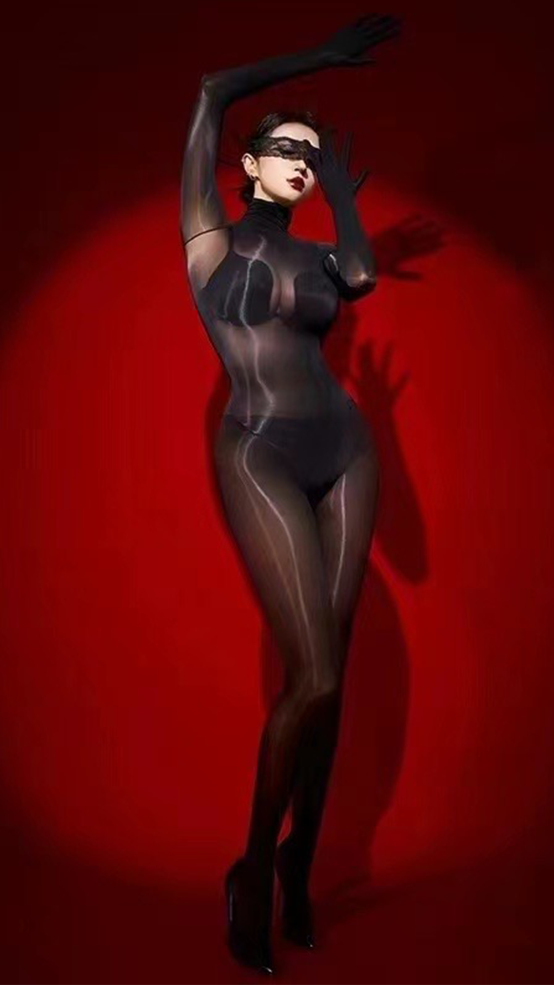 ST5652 Seamless Tight-Fit Shiny Full Body Stockings