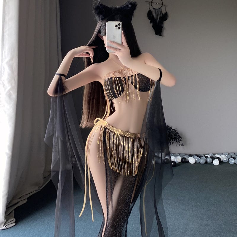 SC9971 Desert Dancer Fringe Sequin Dress