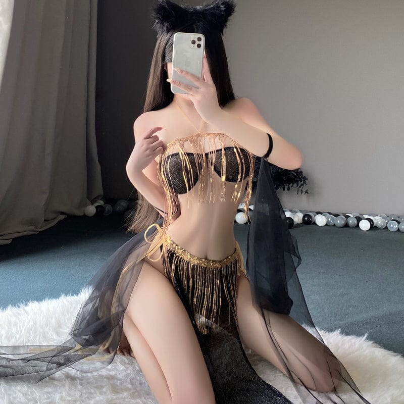 SC9971 Desert Dancer Fringe Sequin Dress