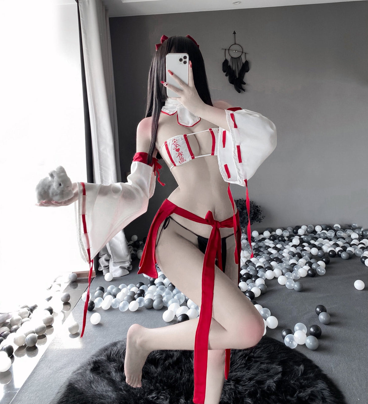 SC267 Cute Witch Three-Point French Maid Outfit