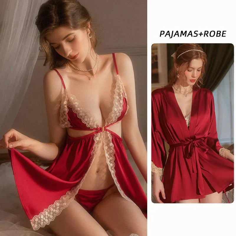 N8491 Sweet & Sassy Silk Babydoll Lingerie